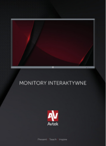 ulotka Avtek - monitory interaktywne
