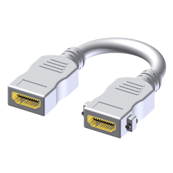 PROCAB BSP602/W Adapter -HDMI żeński - HDMI żeński - Pigtail Biały