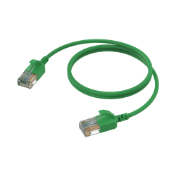 PROCAB CSD560G/0.15 Kabel sieciowy Slimline - CAT6A RJ45 - RJ45 U/UTP Wersja zielona - 0,15 ma