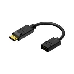 PROCAB BSP510 Adapter (przejściówka) ze złącza męskiego DisplayPort na złącze żeńskie HDMI, 0,2 m