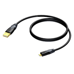 PROCAB CLD614/1.5 USB A - USB micro B 1,5 meter