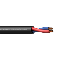 Procab CLS260-CCA/1 Loudspeaker cable - 2 x 6 mm? - 10 AWG -  EN50399 CPR Euroclass Cca-s1b,d0,a