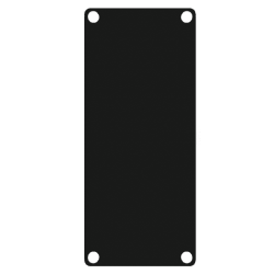 CAYMON CASY101A/B Zaślepka aluminiowa CASY, pełna, 1-modułowa, wersja czarna