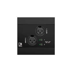 AUDAC NWP220/B Sieciowy panel wejściowy audio - 2 x XLR + BT (4 CH) Wersja czarna