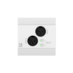 AUDAC NWP220/W Sieciowy panel wejściowy audio - 2 x XLR + BT (4 CH) Wersja biała