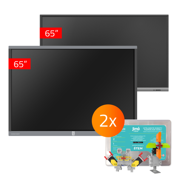 Zestaw 19 - 1x TouchScreen 5 Lite 65, 1x TouchScreen 5 Connect 65, 2x Jimu Box