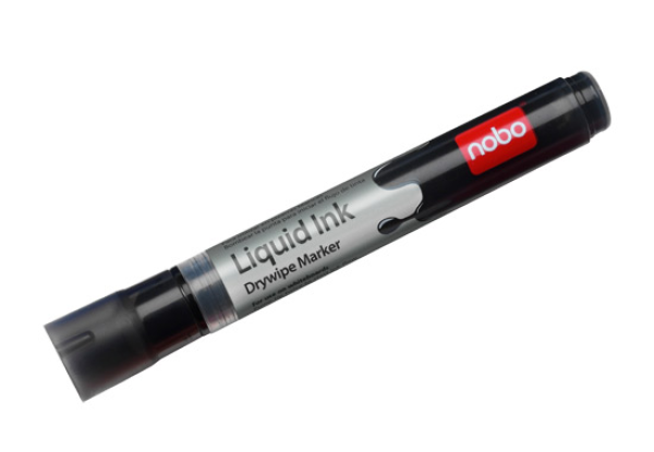 Markery Liquid Ink, czarne 12 szt.
