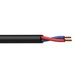Procab BLS207/1 Loudspeaker cable - 2 x 0.75 mm?-18 AWG - CCA 100 meter - black