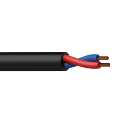 Procab BLS225/1 Loudspeaker cable - 2 x 2.5 mm? - 13 AWG - CCA 100 meter - black