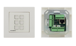 Kramer RC-306/EU-80/86(W) 6-button PoE and I/O Control Keypad