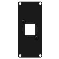 CAYMON CASY106/B Ramka montażowa CASY z adapterem Keystone, 1-modułowa, wersja czarna