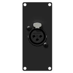 CAYMON CASY121/B CASY 1 space with XLR female to 3-pin terminal block Black version
