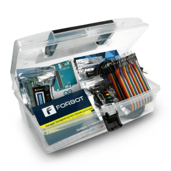 Zestaw FORBOT do kursu Arduino (m.in. z mikrokontrolerem, płytką stykową) + materiały edukacyjne