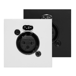 AUDAC CP45XLFS/B Connection plate XLR female 45 x 45 mm - solderless Black