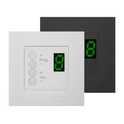 AUDAC DW3018/B Wall panel controller 8 zones for 45x45 standard Black version