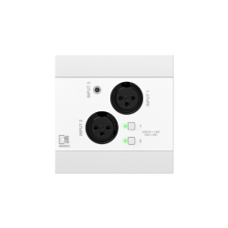 AUDAC NWP320/W Sieciowy panel wejściowy audio - 2 x XLR + 3,5 mm jack + BT (4 CH) Wersja biała